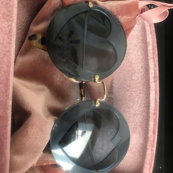 Miu Miu OVER LAPPING GAME SMU01S Azure/blue - Picture 2 of 12